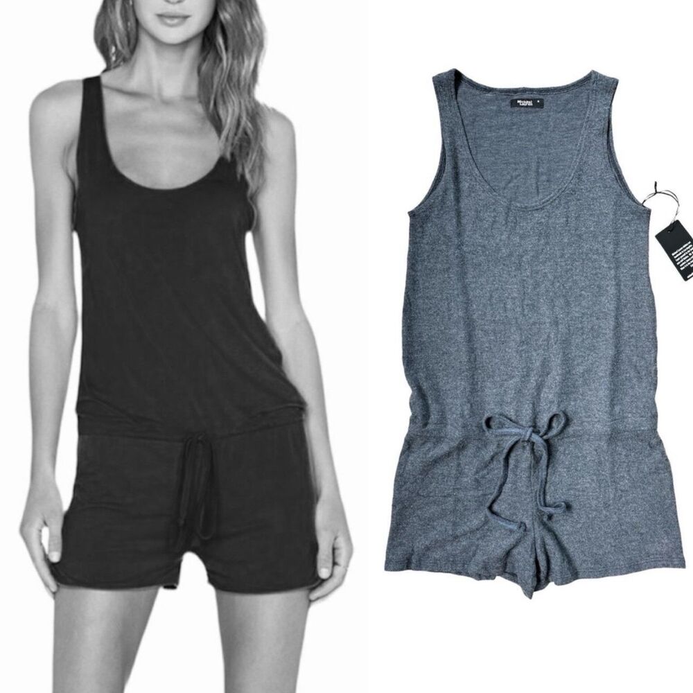 NWT Revolve Michael Lauren Marlin Tank Shorts Romper Navy (oxford blue) Medium